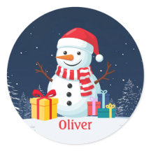 Schneemann Süß Personalisiertes Weihnachten Ferien
