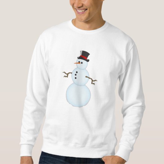 Schneemann Sweatshirt (Vorderseite)
