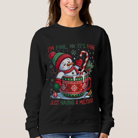 Schneemann Sweatshirt (Vorderseite)