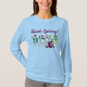 Schneemann-Sweatshirt mit Stiefmütterchen T-Shirt