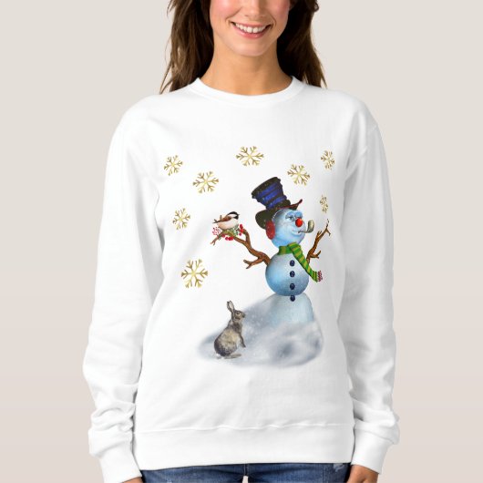 Schneemann-Sweatshirt Sweatshirt (Vorderseite)