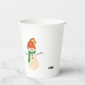 Schneemann t von Premora Pappbecher (Vorderseite)