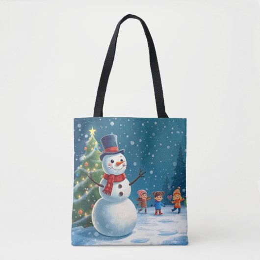 Schneemann Tasche (Vorderseite)