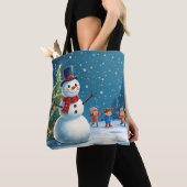 Schneemann Tasche (Von Nahem)
