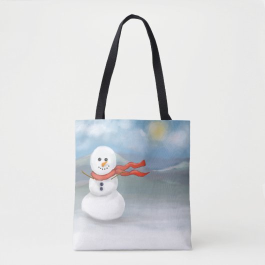 Schneemann Tasche (Vorderseite)