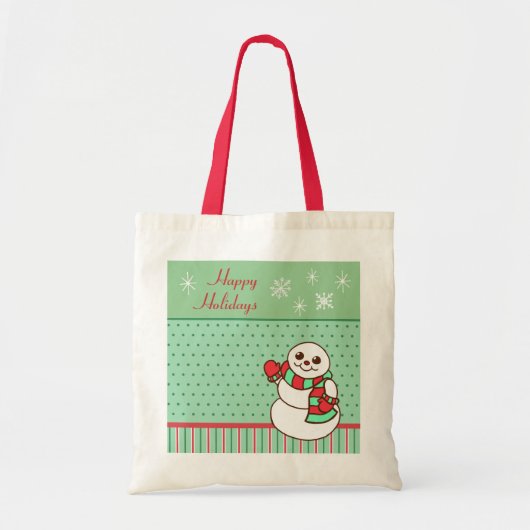 Schneemann-Tasche Tragetasche (Vorne)