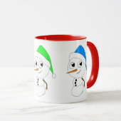 Schneemann Tasse (VorderseiteRechts)