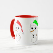 Schneemann Tasse (Vorderseite Links)