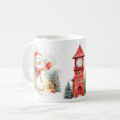 Schneemann-Tasse Kaffeetasse (Vorderseite Links)