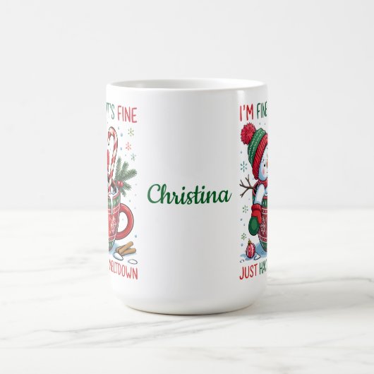 Schneemann-Tasse Kaffeetasse (Mittel)