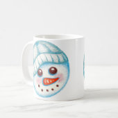 Schneemann-Tasse Kaffeetasse (Vorderseite Links)