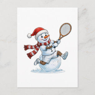 Schneemann Tennisspieler Weihnachten 2026 Feiertag