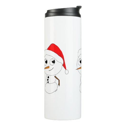 Schneemann Thermosbecher (Nach links gedreht)