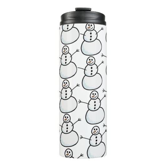Schneemann Thermosbecher (Vorderseite)