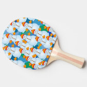 Schneemann Tischtennis Schläger (Seitenansicht)