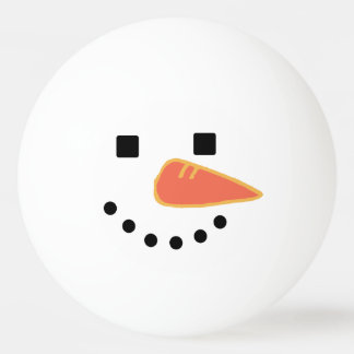 Schneemann Tischtennisball