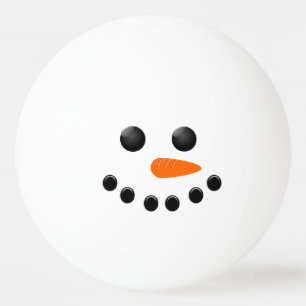 Schneemann Tischtennisball