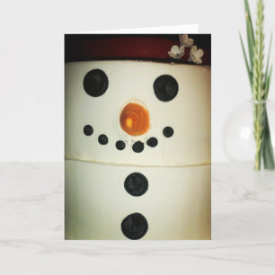 „Schneemann-Torte" Weihnachtskarte #2 Karte