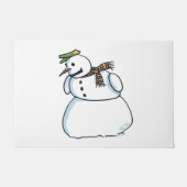 Schneemann-Türmchen Fußmatte (Vorderseite)