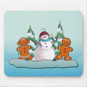 SCHNEEMANN-u. LEBKUCHEN-KINDER durch SHARON SHARPE Mousepad