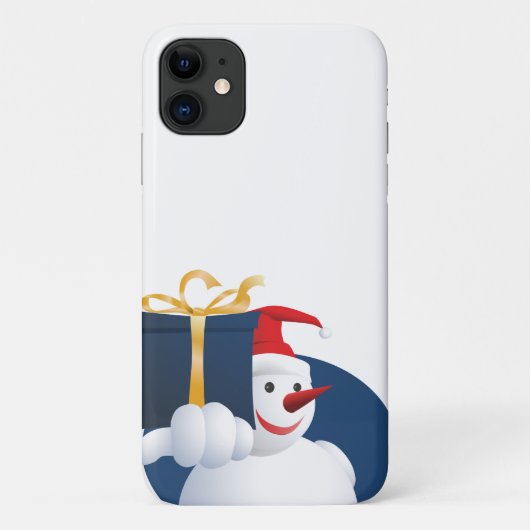 Schneemann übergibt Geschenk... Case-Mate iPhone Hülle (Rückseite)