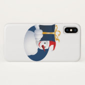 Schneemann übergibt Geschenk... Case-Mate iPhone Hülle (Rückseite (Horizontal))
