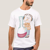 Schneemann überprüft die Temperatur T-Shirt (Vorderseite)