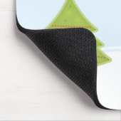 Schneemann und Baum Weihnachtsmousepad Mousepad (Ecke)