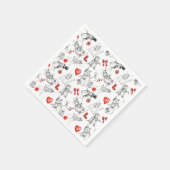Schneemann und Ikonen für Feiertage Serviette (Ecke)