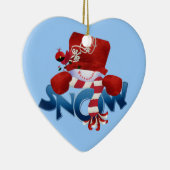 Schneemann und Kardinal 2 Keepake Ornament (Rechts)