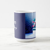 Schneemann und Lebkuchenmann Kaffeetasse (Mittel)