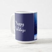 Schneemann und Lebkuchenmann Kaffeetasse (Vorderseite Links)