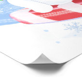 Schneemann und Peppermint lassen es Kunstdrucken S Poster (Ecke)