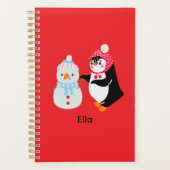Schneemann und Pinguin erfroren Planer (Vorderseite)