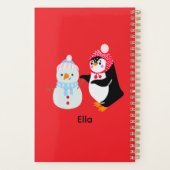 Schneemann und Pinguin erfroren Planer (Rückseite)
