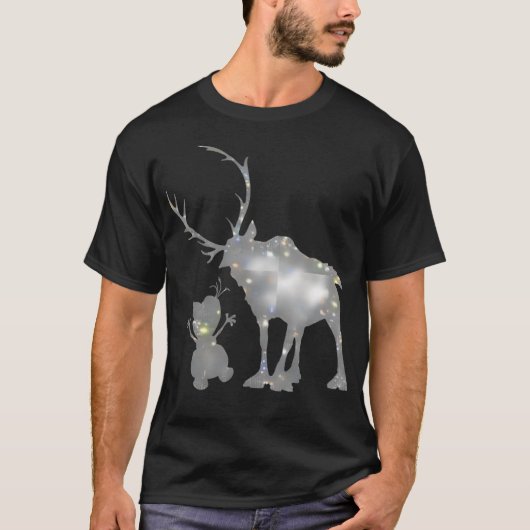 Schneemann und Rentier T-Shirt (Vorderseite)
