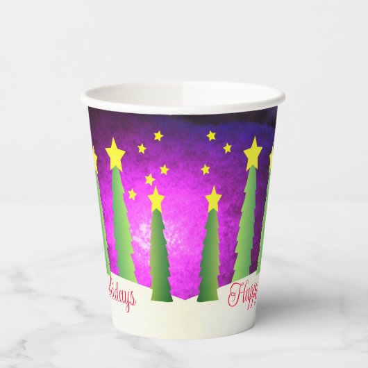 Schneemann und Rote Skarven Pappbecher (Links)