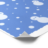 Schneemann und Schnee Poster (Ecke)