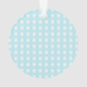 Schneemann und Schneeflocken Ornament (Rückseite)