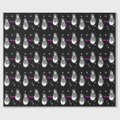 Schneemann und Stars Geschenkpapier (Flach)