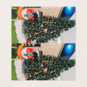 Schneemann und Weihnachtsbaum (Außenseite Aufgefaltet)