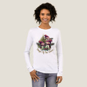 Schneemann und Weihnachtsbaum Tri-Blend Shirt (Vorderseite voll)