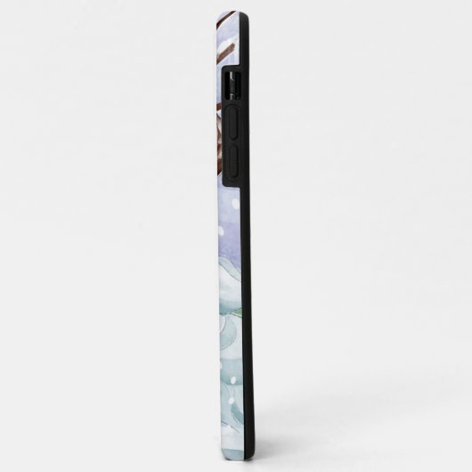 Schneemann- und Winterlandschaft Case-Mate iPhone Hülle (Hinten/Links)