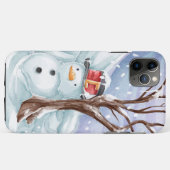 Schneemann- und Winterlandschaft Case-Mate iPhone Hülle (Rückseite (Horizontal))