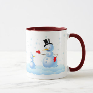 Schneemann-Unterhaltung Tasse