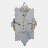 Schneemann-Verzierung Ornament Karte (Rechts)