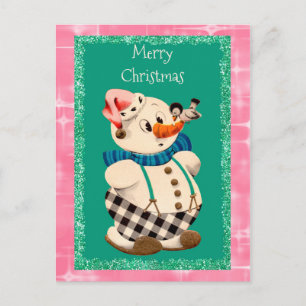 Schneemann Vintage Weihnachten