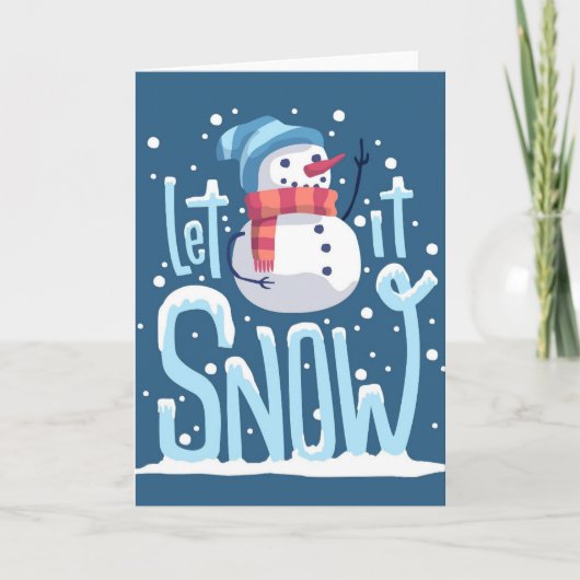 Schneemann Weihnachten (Vorderseite)
