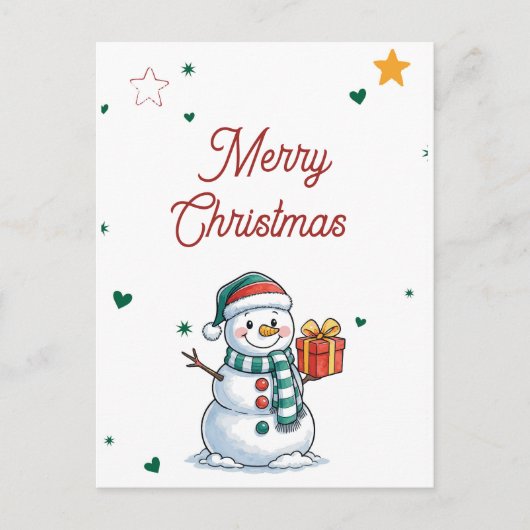 Schneemann Weihnachten (Vorderseite)