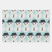 Schneemann Weihnachten  Geschenkpapier Set (Vorderseite)